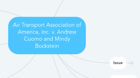 Mind Map: Air Transport Association of America, Inc. v. Andrew Cuomo and Mindy Bockstein