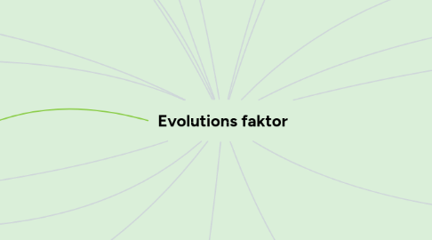 Mind Map: Evolutions faktor