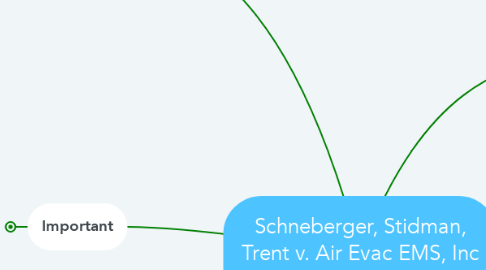 Mind Map: Schneberger, Stidman, Trent v. Air Evac EMS, Inc and Eagle Med, LLC