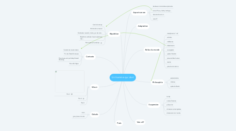 Mind Map: Un homme qui dort