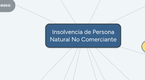 Mind Map: Insolvencia de Persona Natural No Comerciante