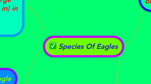Mind Map: Species Of Eagles