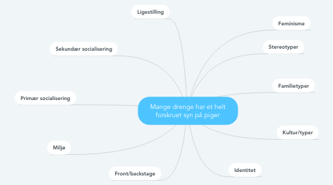 Mind Map: Mange drenge har et helt forskruet syn på piger