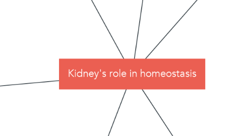 Mind Map: Kidney's role in homeostasis
