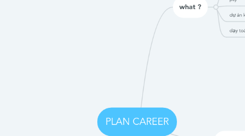 Mind Map: PLAN CAREER