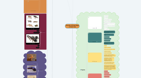 Mind Map: Diversity of living things concept map