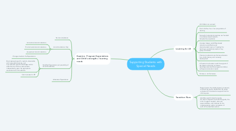 Mind Map: Supporting Students with Special Needs