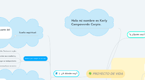 Mind Map: PROYECTO DE VIDA