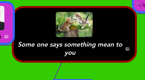 Mind Map: Some one says something mean to you
