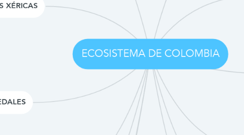 Mind Map: ECOSISTEMA DE COLOMBIA