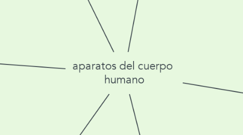 Mind Map: aparatos del cuerpo  humano