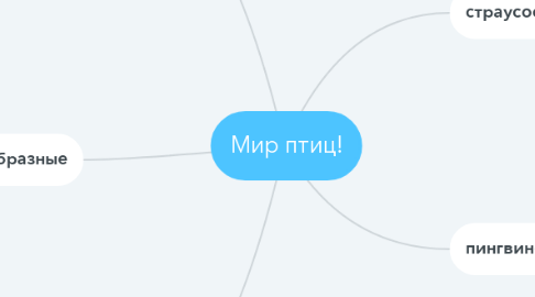 Mind Map: Мир птиц!