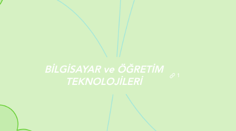 Mind Map: BİLGİSAYAR ve ÖĞRETİM TEKNOLOJİLERİ