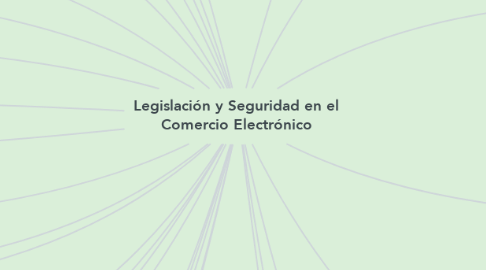 Mind Map: Legislación y Seguridad en el Comercio Electrónico
