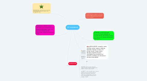 Mind Map: Gli invertebrati