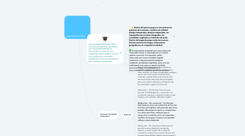 Mind Map: propiedad intelectual