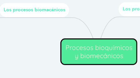 Mind Map: Procesos bioquímicos y biomecánicos