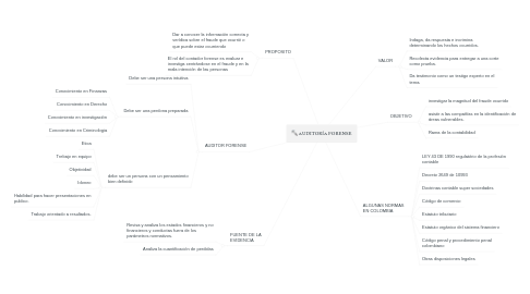 Mind Map: AUDITORÍA FORENSE