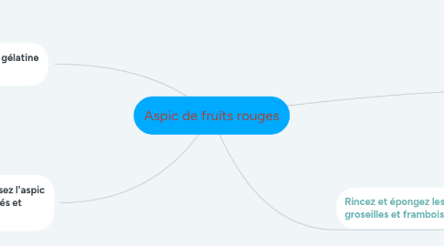 Mind Map: Aspic de fruits rouges