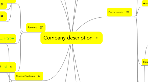 Mind Map: Company description