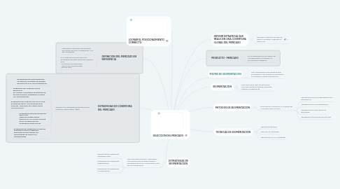 Mind Map: SELECCION DEL MERCADO