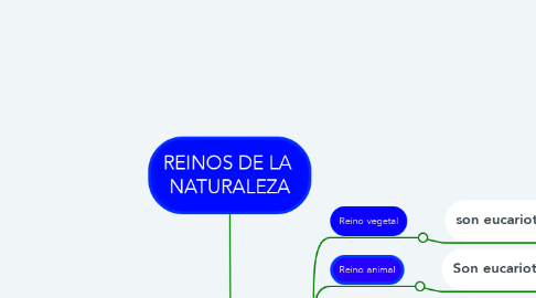 Mind Map: REINOS DE LA  NATURALEZA