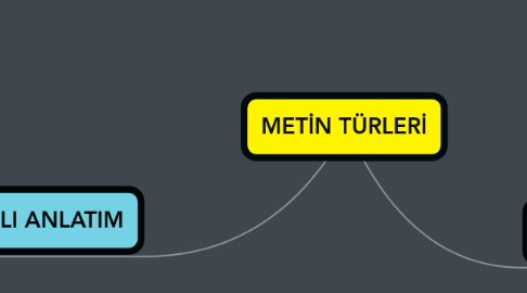 Mind Map: METİN TÜRLERİ