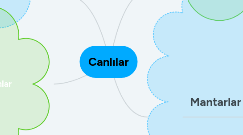 Mind Map: Canlılar