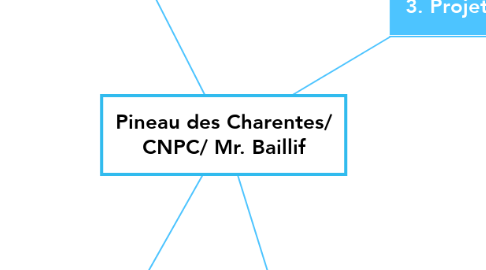 Mind Map: Pineau des Charentes/ CNPC/ Mr. Baillif