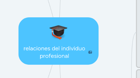 Mind Map: relaciones del individuo profesional