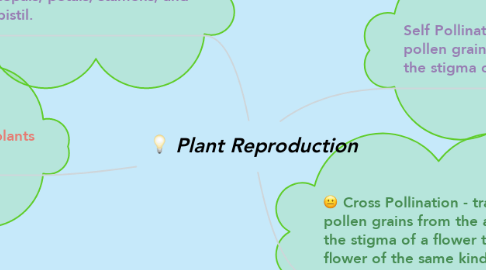 Mind Map: Plant Reproduction