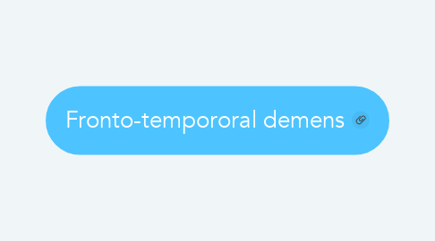 Mind Map: Fronto-tempororal demens