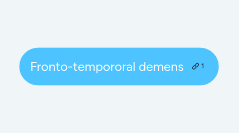 Mind Map: Fronto-tempororal demens