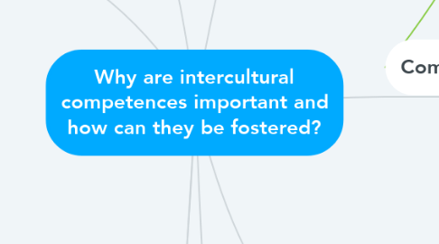 Mind Map: Why are intercultural competences important and how can they be fostered?