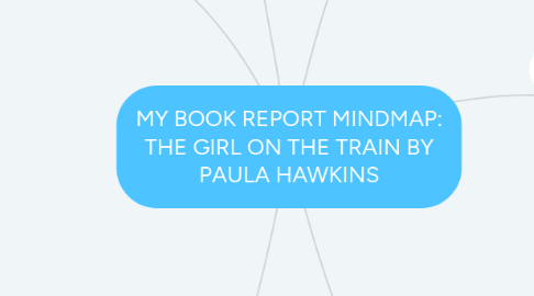 Mind Map: MY BOOK REPORT MINDMAP: THE GIRL ON THE TRAIN BY PAULA HAWKINS