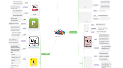 Mind Map: MINERALES