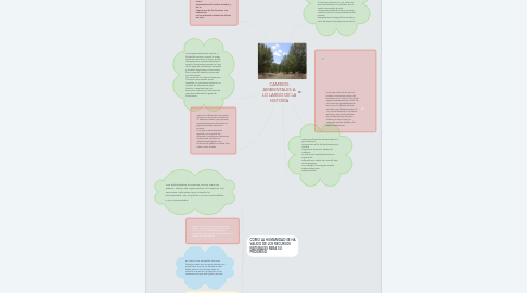 Mind Map: CAMBIOS AMBIENTALES A LO LARGO DE LA HISTORIA