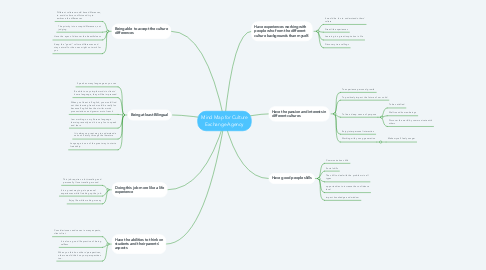 Mind Map: Mind Map for Culture Exchange Agency