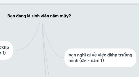 Mind Map: Bạn đang là sinh viên năm mấy?