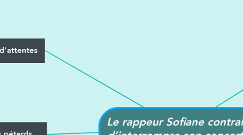 Mind Map: Le rappeur Sofiane contraint d’interrompre son concert...